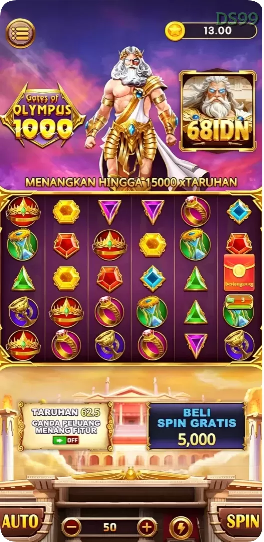 Cuplikan layar NEKO4D — menu navigasi