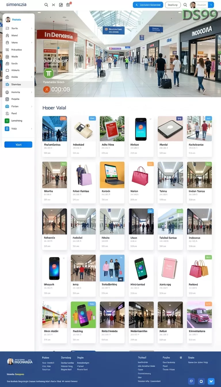 Cuplikan layar SD107 — menu navigasi